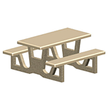 CAD Drawings Petersen Manufacturing Company, Inc. RT Series Picnic Tables